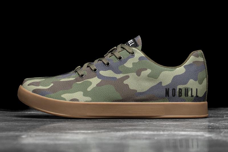 Camo Nobull Forest Camo Canvas Men\'s Trainers | CA V1327R